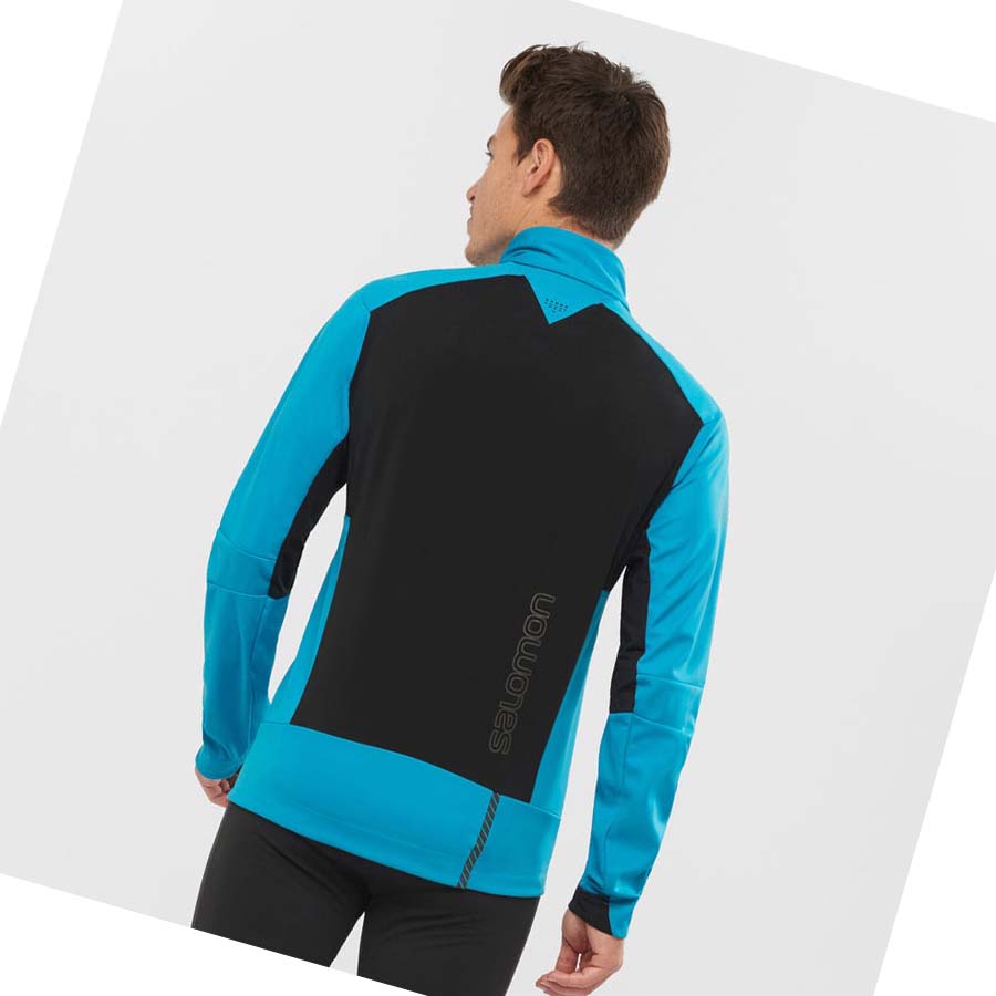 Salomon GORE-TEX INFINIUM™ WINDSTOPPER® PRO Erkek Ceket Siyah | TR 3260HAP